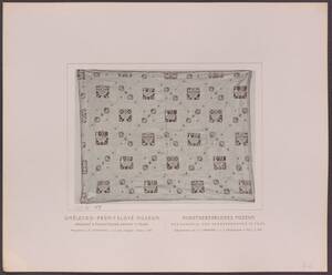 Fotografie einer Leinen-Decke in punto-tirato gestickt, aus Italien aus dem 16. Jh. (vom Bearbeiter vergebener Titel) von Langhans, Jan Nepomuk