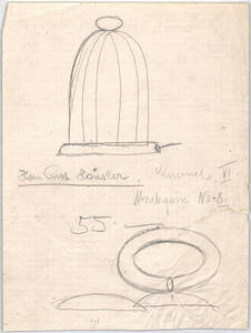 "Tischlampe" für Architekt Philipp Häusler, Wien VI, Moritzgasse 8 (Originaltitel) von Wiener Werkstätte