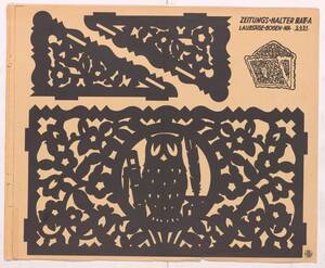 Schablonen aus einem Heft für Laubsägearbeiten von Anonym