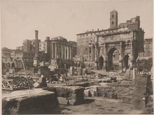 Fotografie des Forum Romanums in Rom (vom Bearbeiter vergebener Titel) von Anonym