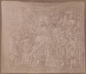 Fotografie eines Gobelins zur Passion Christi aus dem Domschatz, Trient (vom Bearbeiter vergebener Titel) von Unterveger, Giovanni Battista