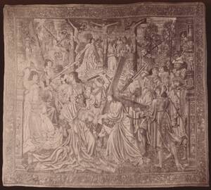 Fotografie eines Gobelins zur Passion Christi aus dem Domschatz, Trient (vom Bearbeiter vergebener Titel) von Unterveger, Giovanni Battista