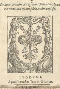 Signet der Erben des Jacob Giunta, die Lilie in Zierrahmen (vom Bearbeiter vergebener Titel) von Anonym