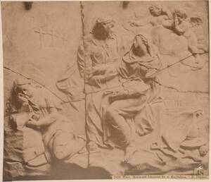 Fotografie des Reliefs "Maria mit Johannes Evangelista und Magdalena" von Georg Raphael Donner (vom Bearbeiter vergebener Titel) von Wlha, Josef