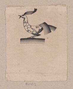 Dekorativer Vogel (deskriptiver Titel) von Peche, Dagobert