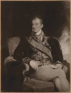 Fotografie einer Porträtmalerei des Fürst Metternich, von Sir Thomas Lawrence, von 1820-25 (vom Bearbeiter vergebener Titel) von Anonym