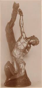 Fotografie einer Statue des heiligen Sebastians, aus Italien aus dem 17. Jh. (vom Bearbeiter vergebener Titel) von Anonym