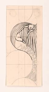 Figurale Studie: Meerjungfrau (deskriptiver Titel) von Moser, Koloman