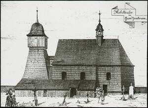 Holzkirche (vom Bearbeiter vergebener Titel) von Reiffenstein, Bruno